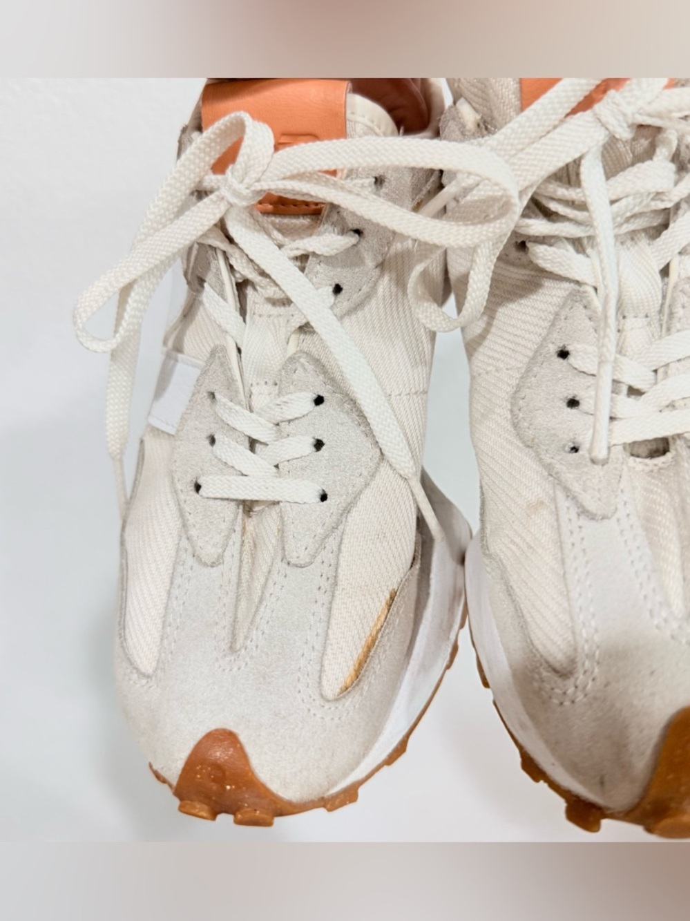 New Balance 327 Sneakers Sea Salt with Rust Oxide Women’s Size 7.5 - Picture 5 of 10